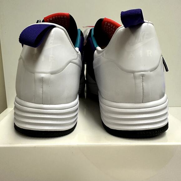 NIB NWT Nike Lunar Force 1 SP / Acronym Low Black White Sneaker Men's 9.5 - Picture 6 of 12